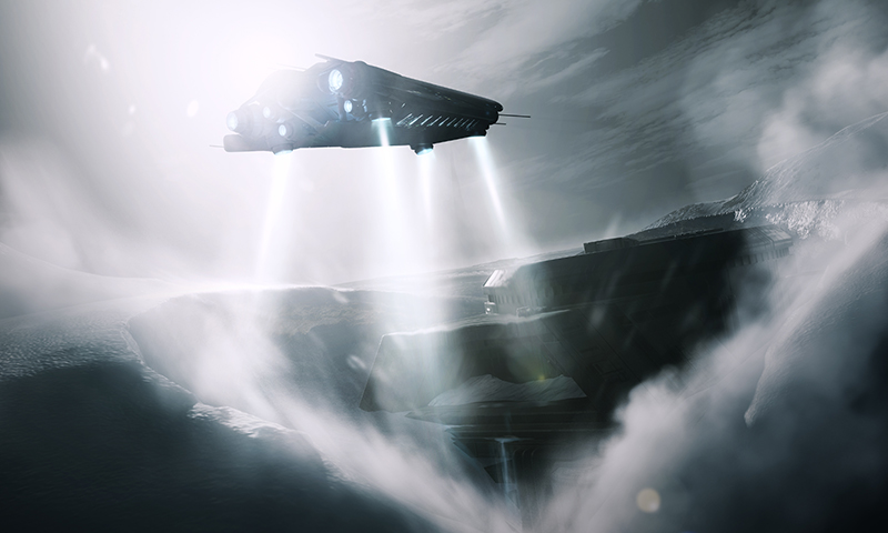 <b>Abandoned Probe Station</b><br><br>
      This hidden surveylance station one was active, but now hidden under snow. It should contain a lot of survery drones which can be used to map the activity in the area.